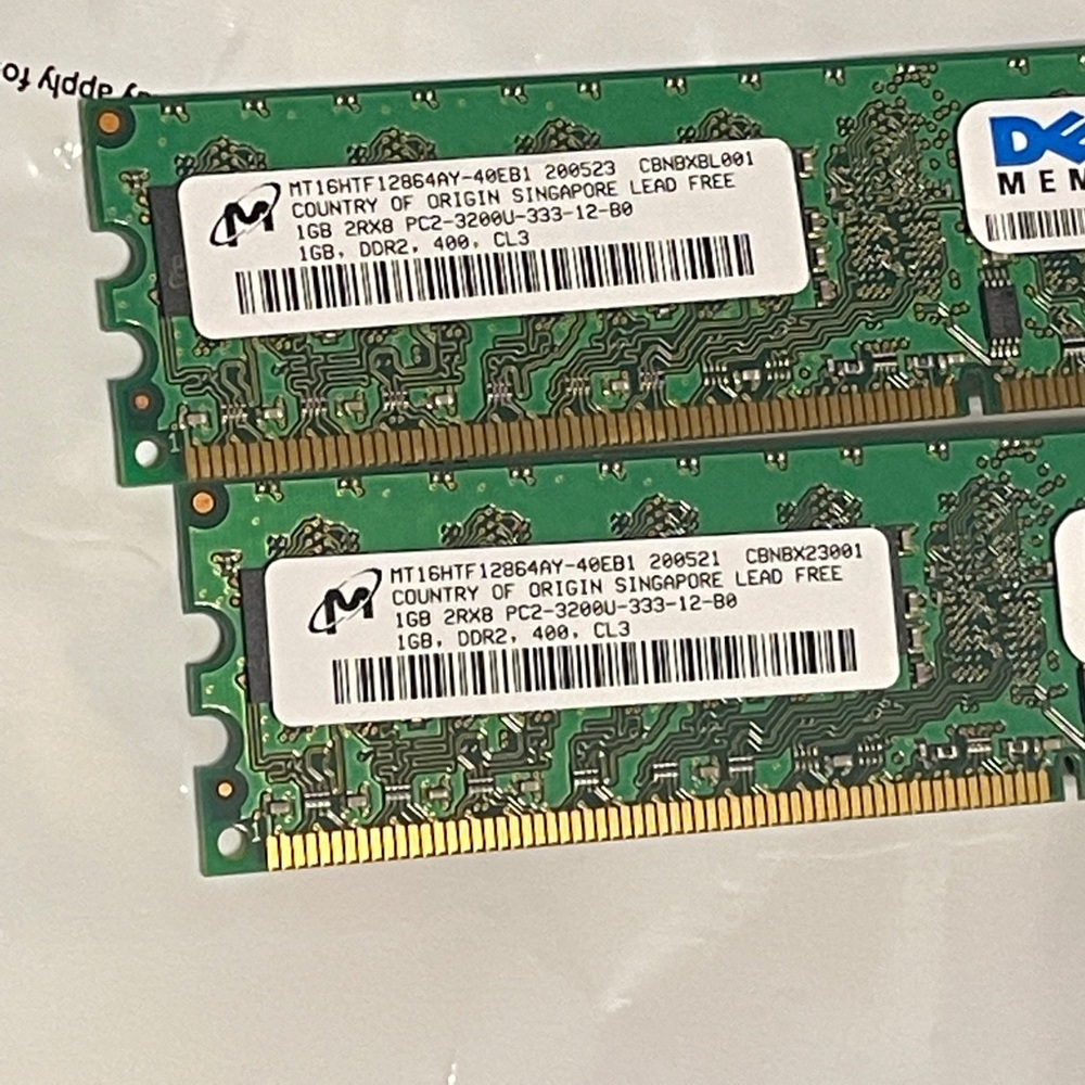 1GB 2RX8 DDR2 RAM
